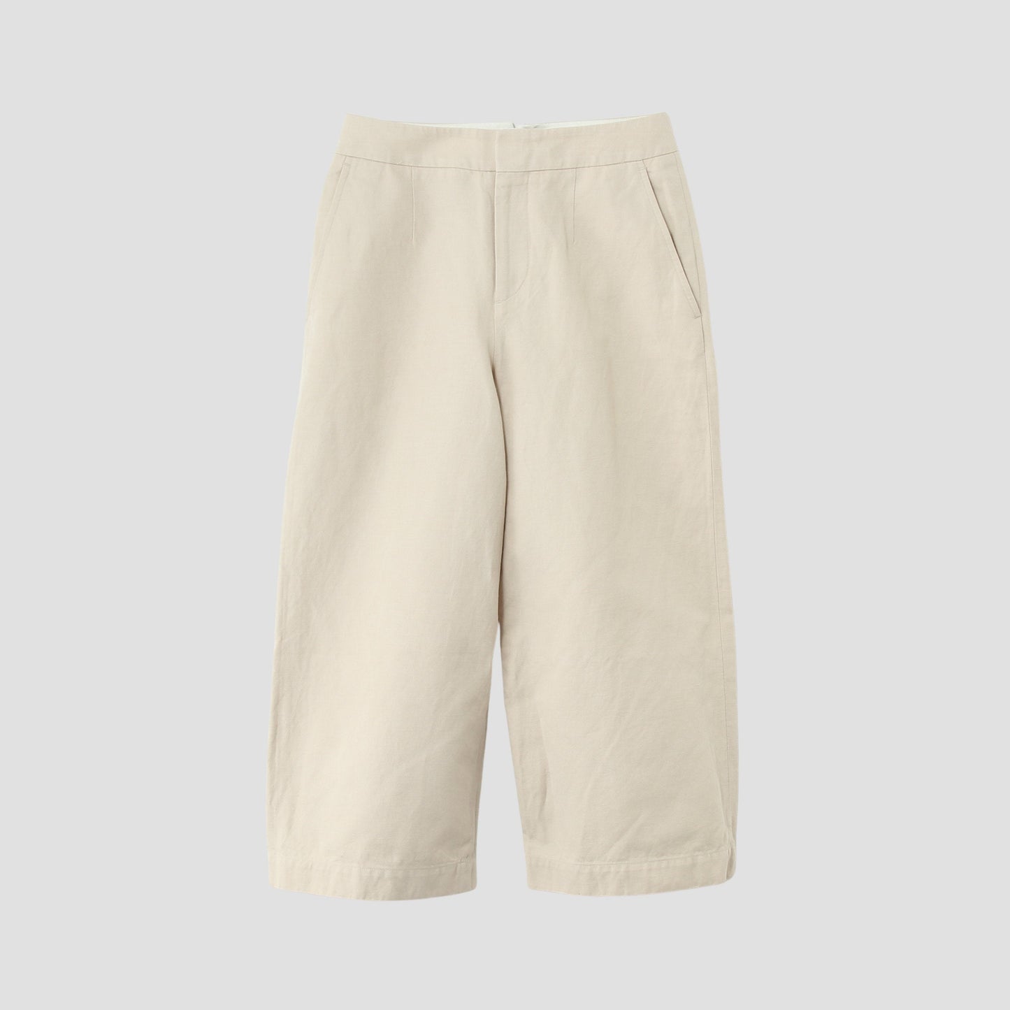 COTTON LINEN TWILL TROUSERS