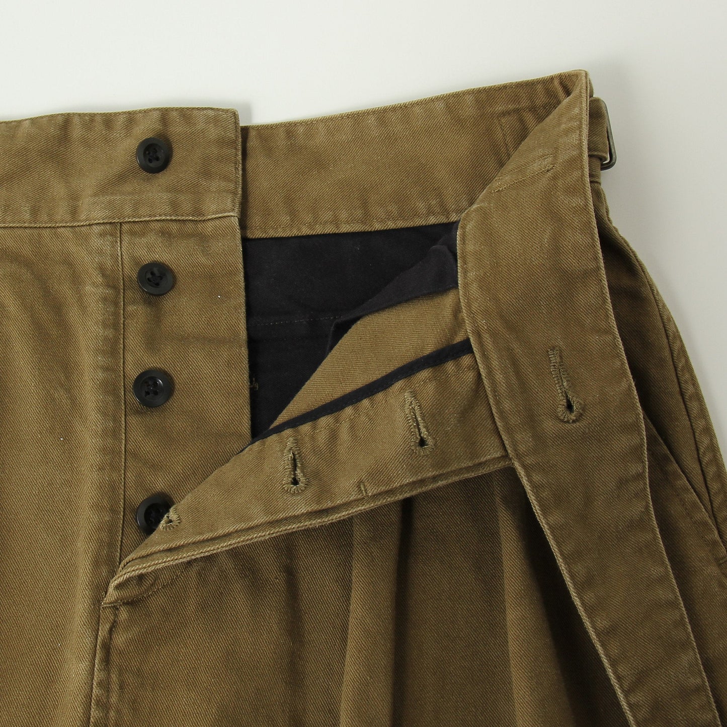 JAPANESE COTTON LINEN DRILL SKIRT