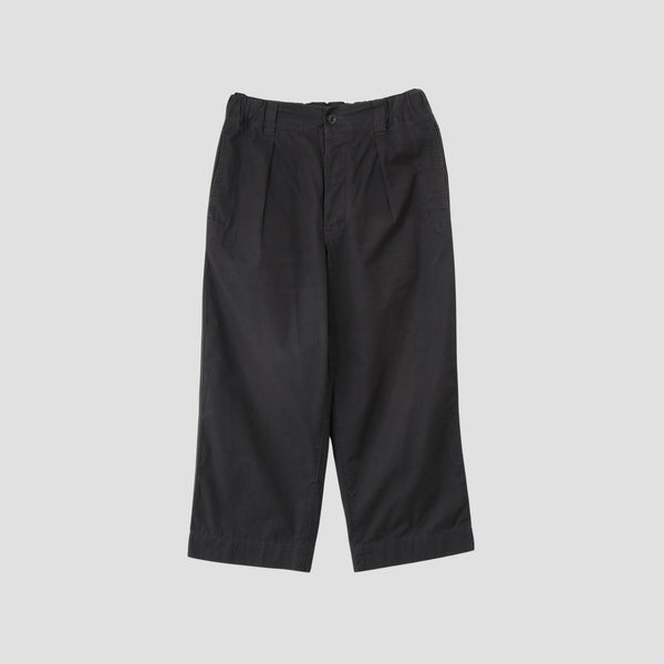 FINE COMPACT COTTON POPLIN TROUSERS