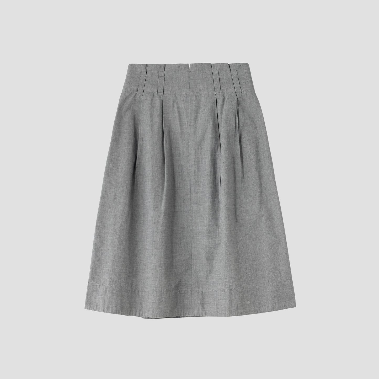 YARN DYE COTTON SHIRTING SKIRT