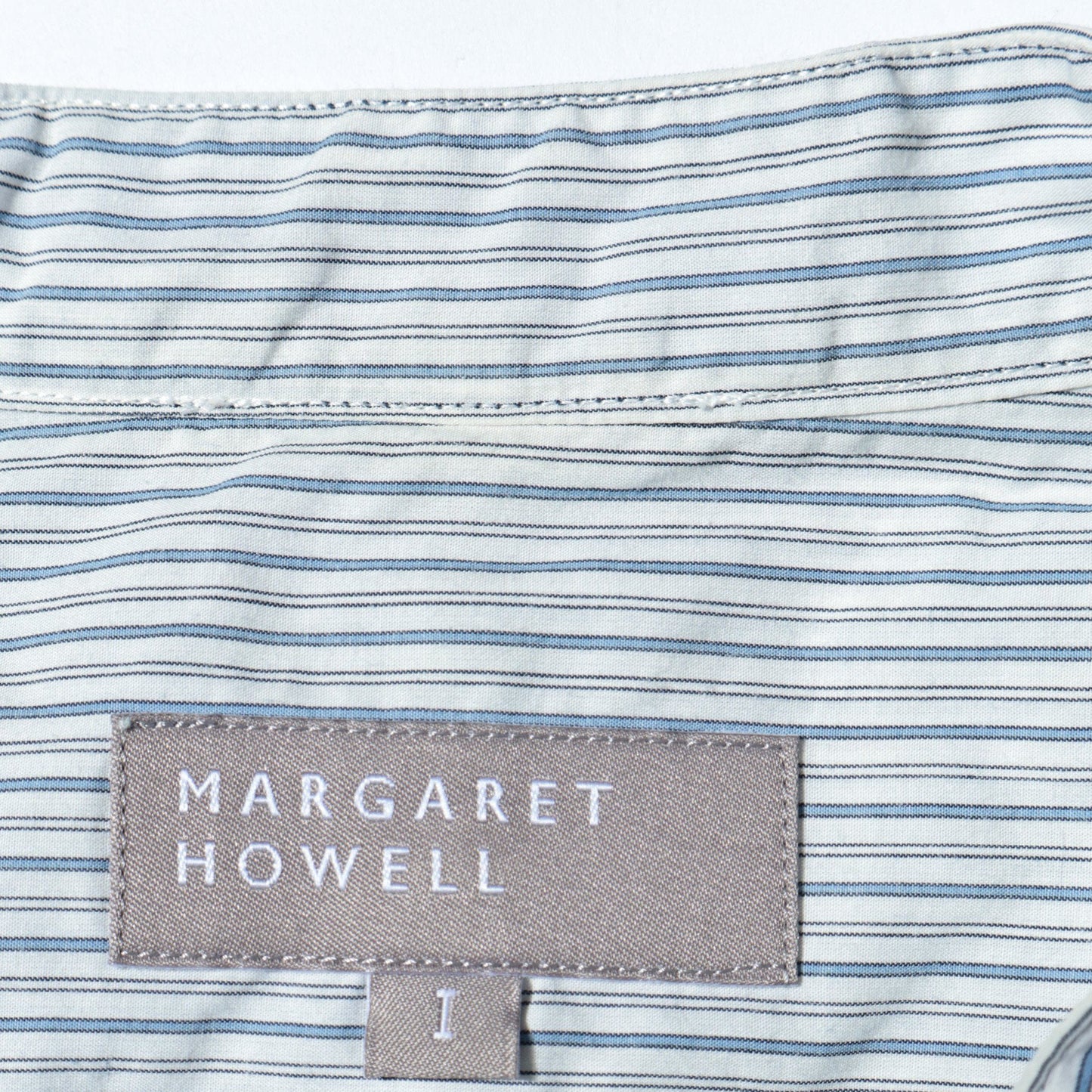 BLUE STRIPE COTTON SHIRT