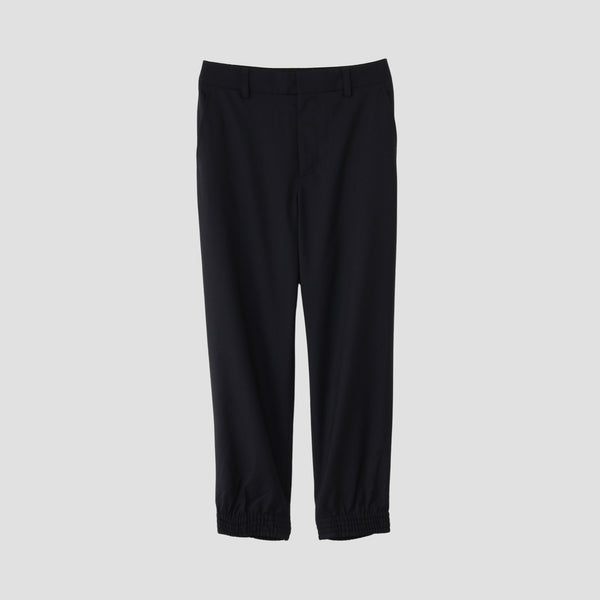 FINE WOOL POPLIN TROUSERS