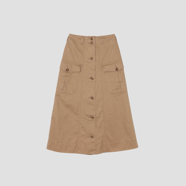 JAPANESE COTTON LINEN DRILL SKIRT