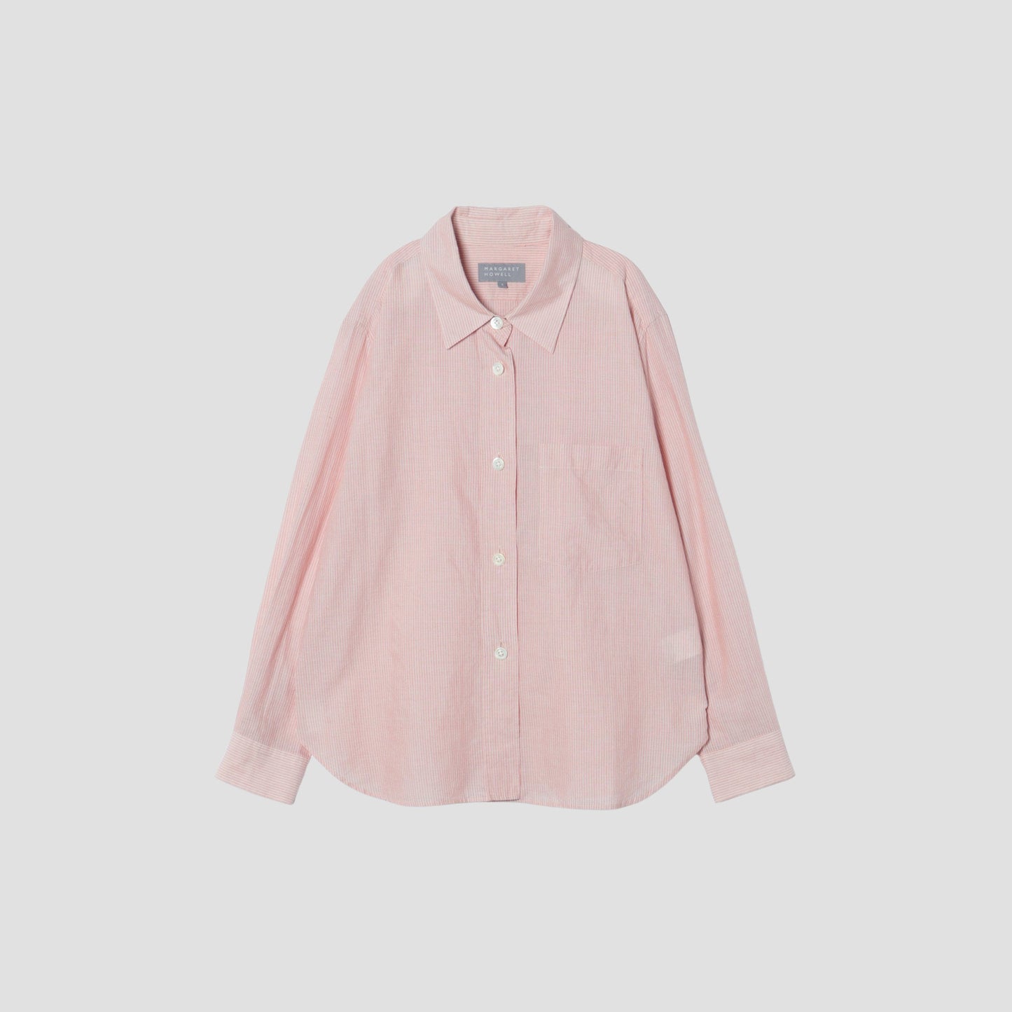 DOUBLE STRIPE COTTON CASHMERE SHIRT