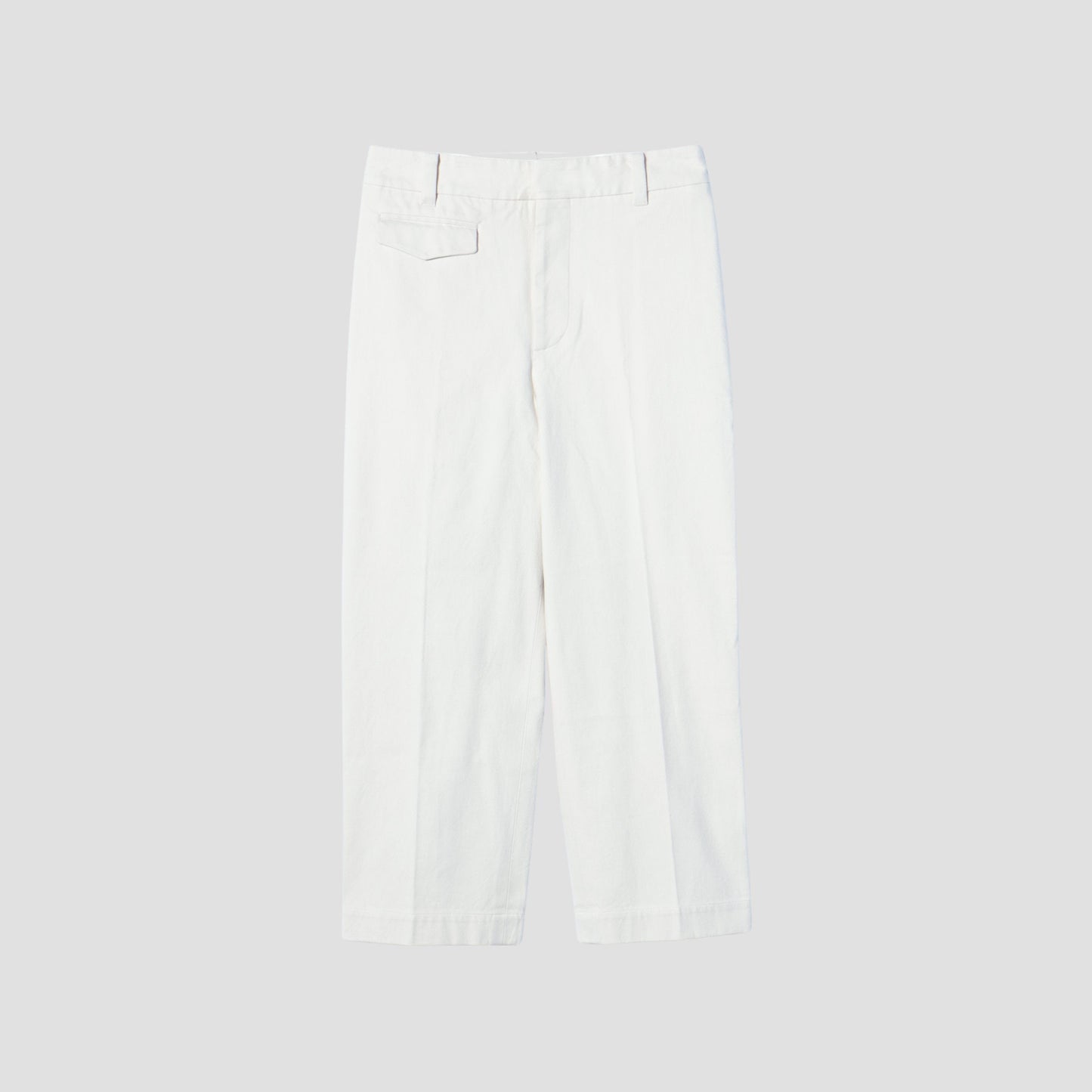 WASHED COTTON TWILL TROUSERS