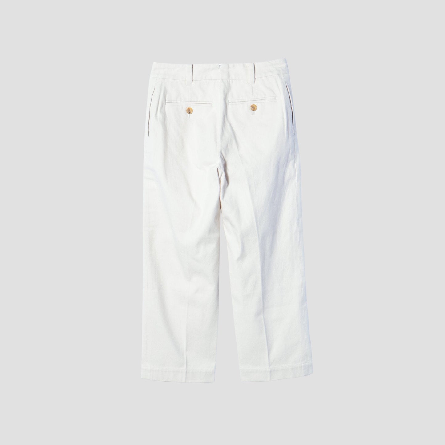 WASHED COTTON TWILL TROUSERS