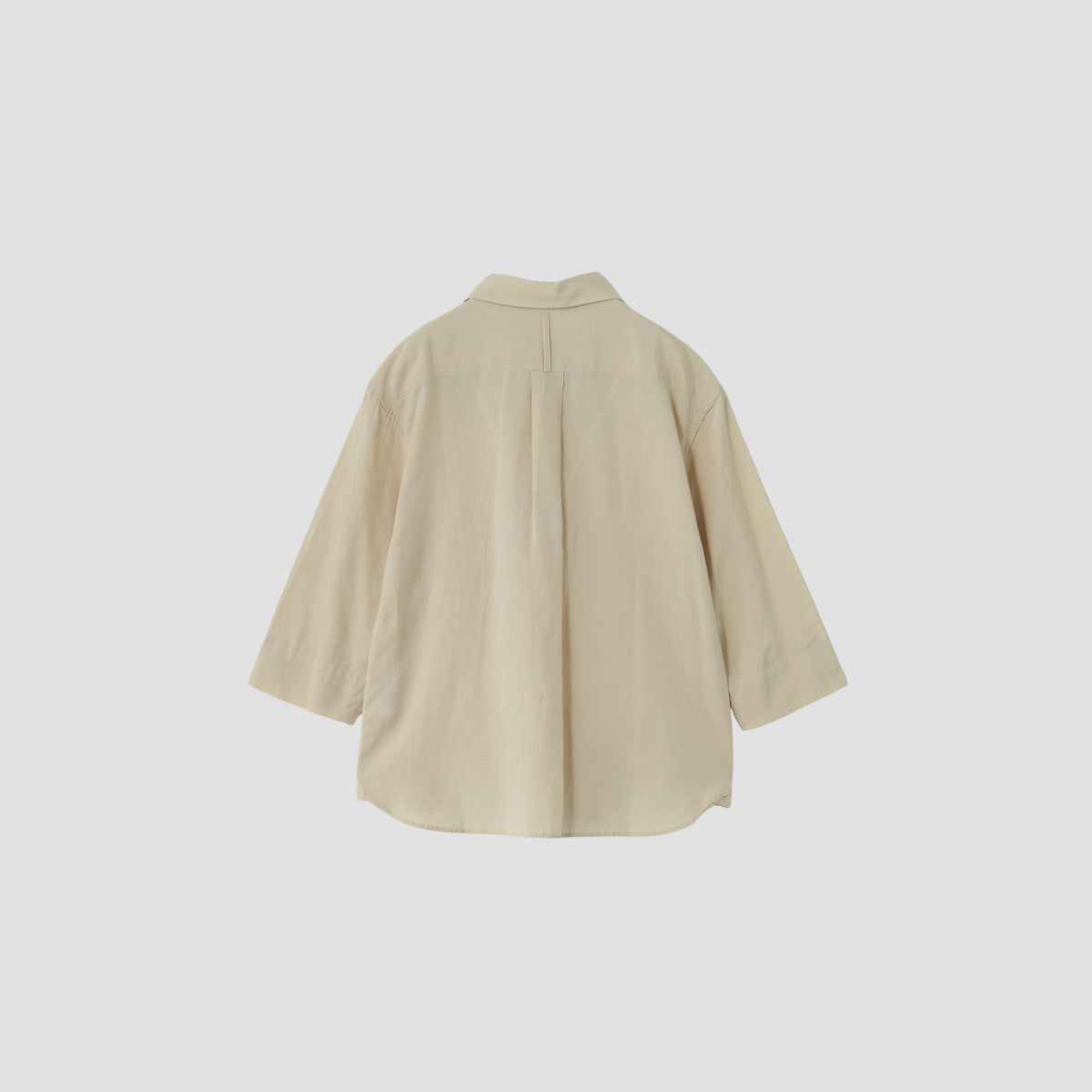 SILK COTTON PLAIN WEAVE SHIRT