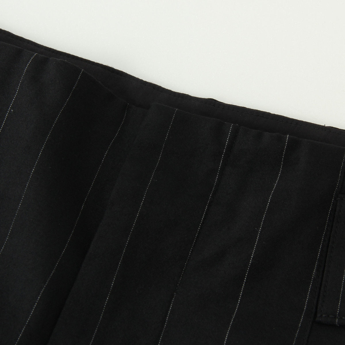 WIDE PINSTRIPE WOOL TROUSERS