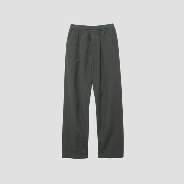YARN DYED WOOL LINEN TROUSERS