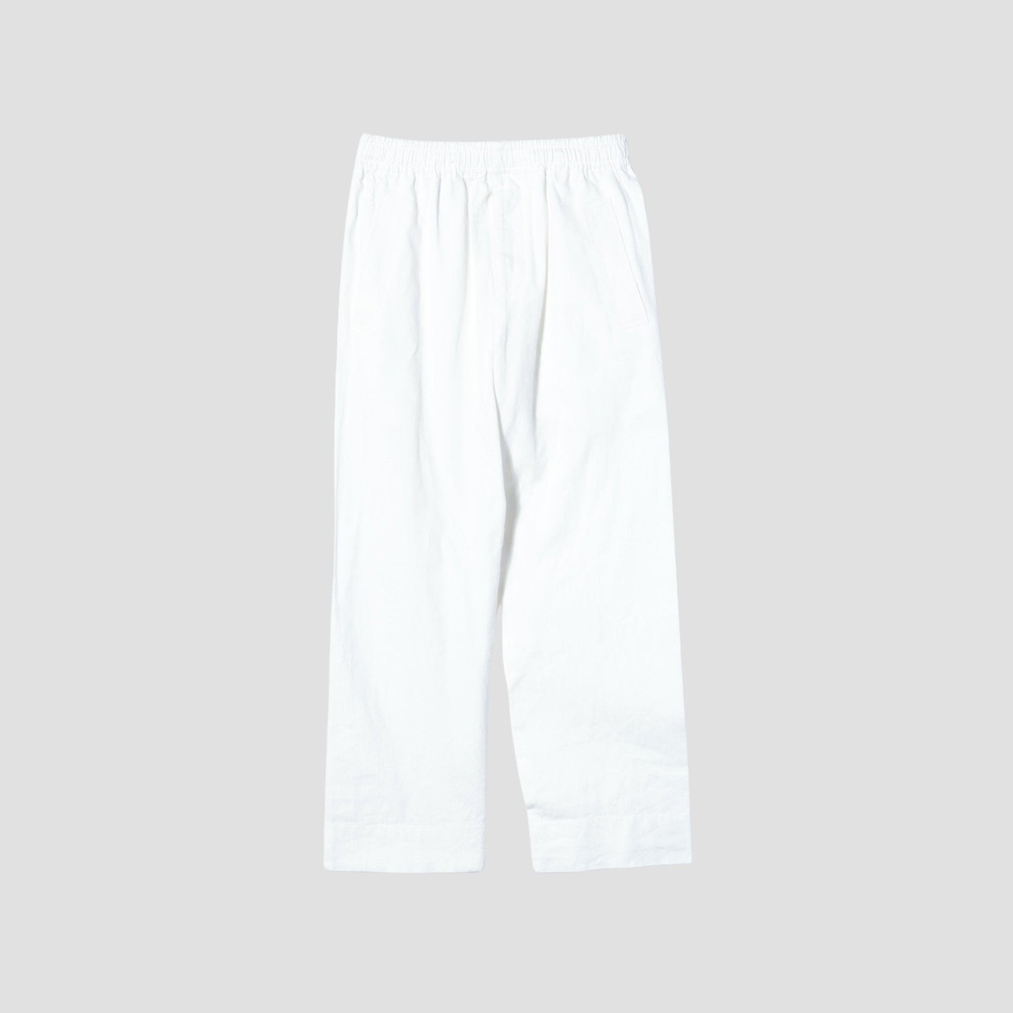 LINEN COTTON TWILL TROUSERS