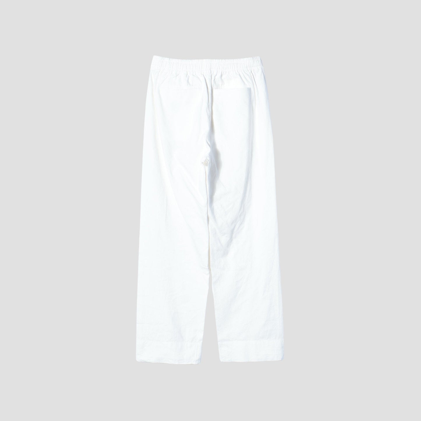 LINEN COTTON TWILL TROUSERS