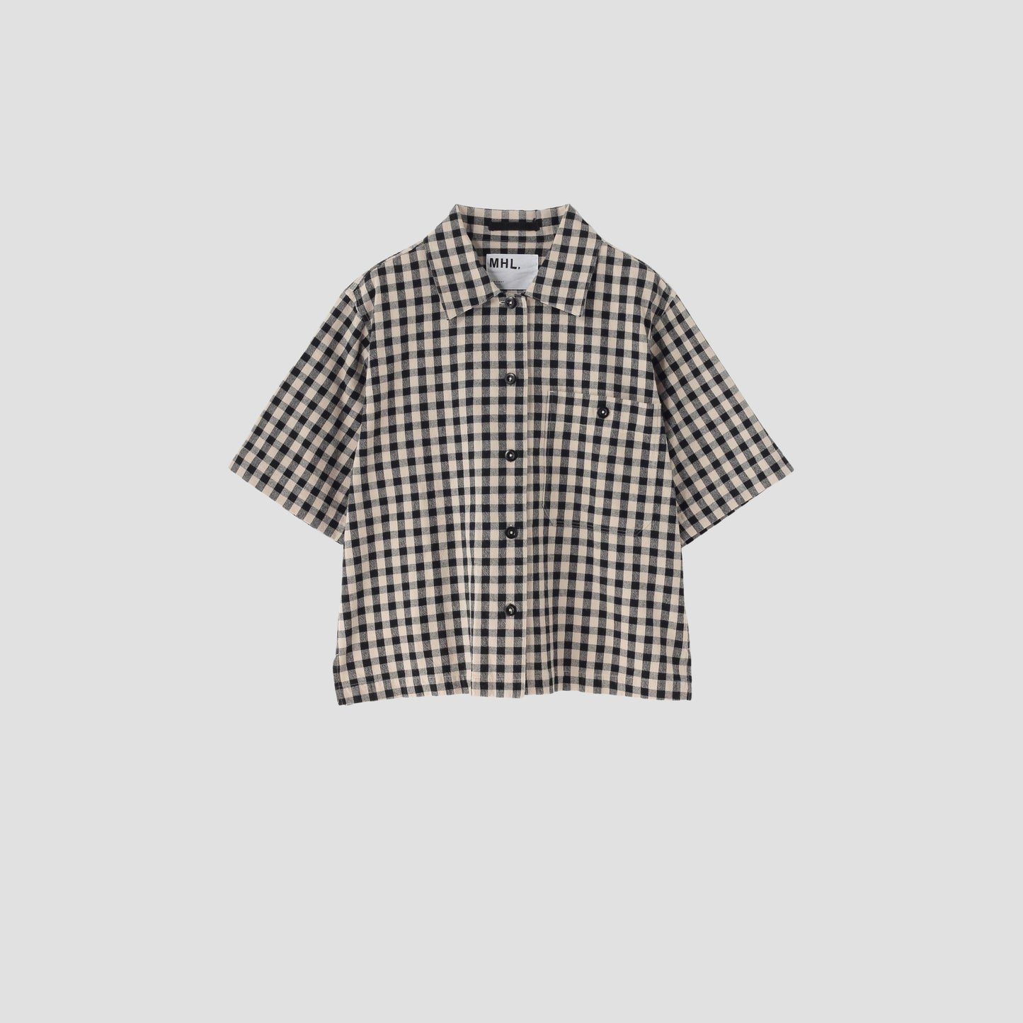 NATURAL COTTON GINGHAM SHIRT