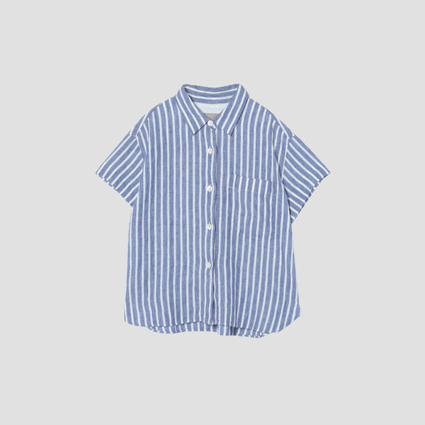 WIDE STRIPE LINEN SHIRT