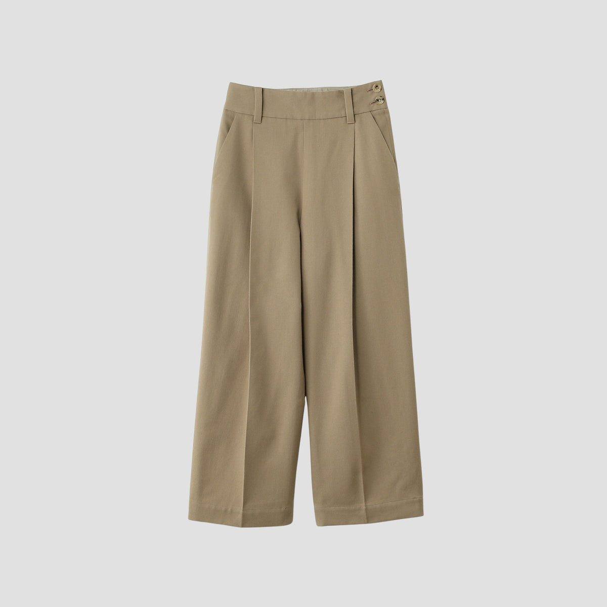 WOOL COTTON SERGE TROUSERS