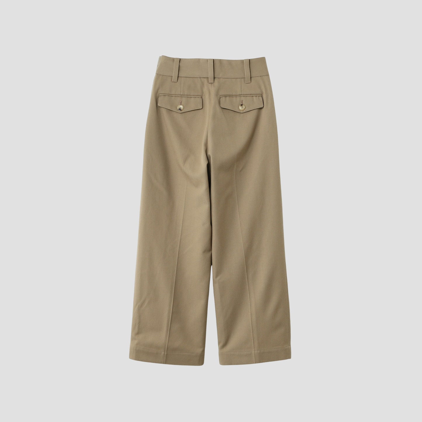 WOOL COTTON SERGE TROUSERS