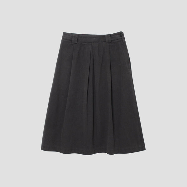 WORN COTTON TWILL SKIRT