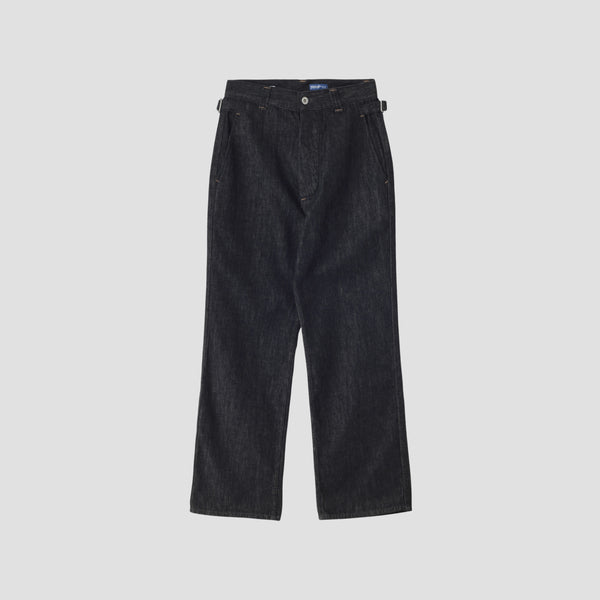 CANTON LIGHT DENIM BLACK TROUSERS
