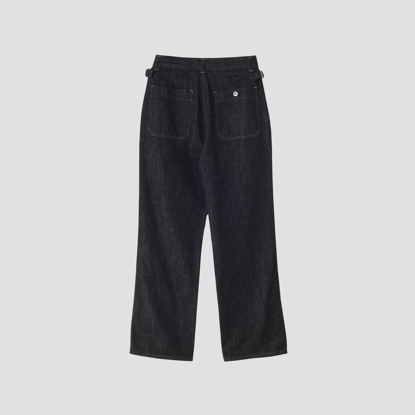 CANTON LIGHT DENIM BLACK TROUSERS
