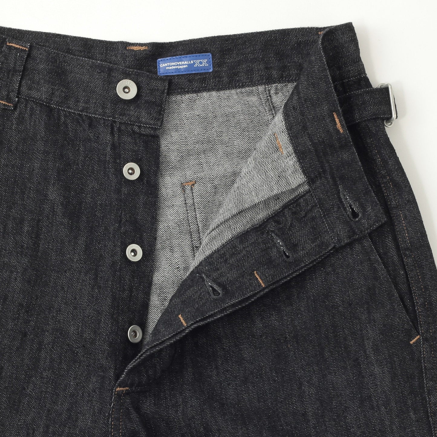 CANTON LIGHT DENIM BLACK TROUSERS