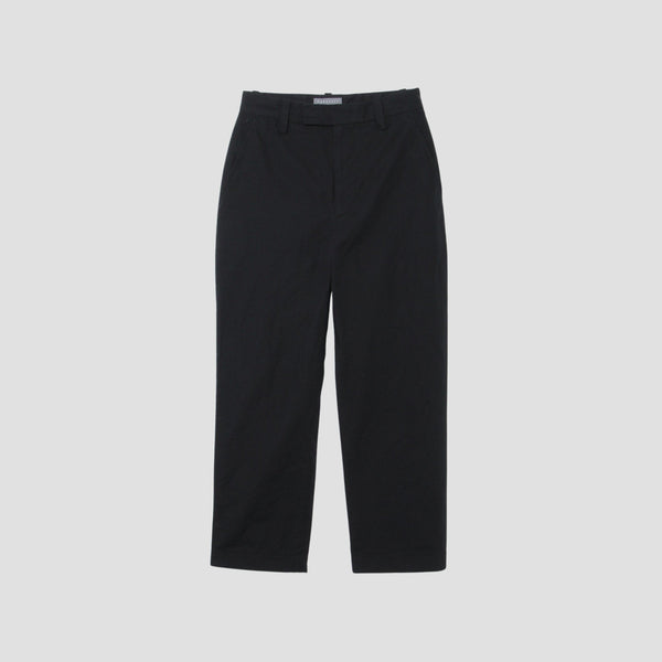 PLAIN WEAVE COTTON LINEN TROUSERS