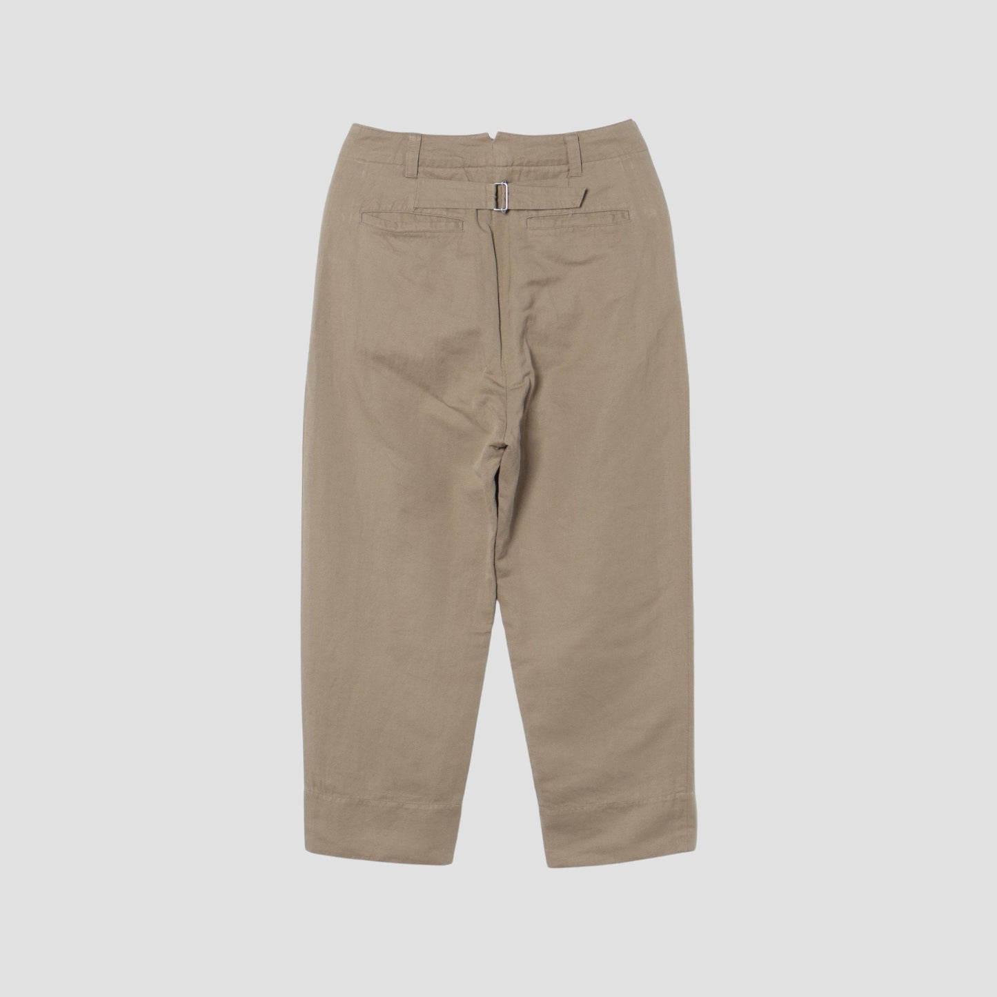 COTTON LINEN TWILL TROUSERS