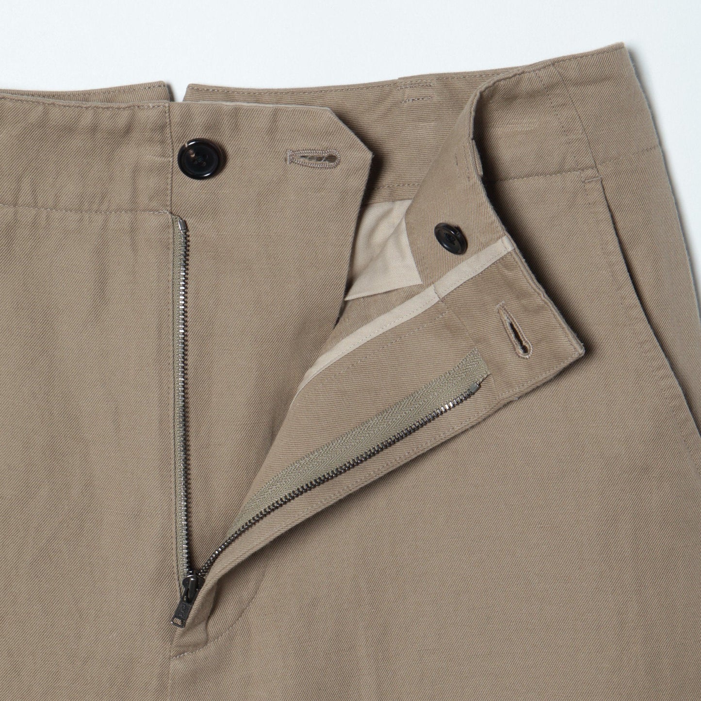 COTTON LINEN TWILL TROUSERS