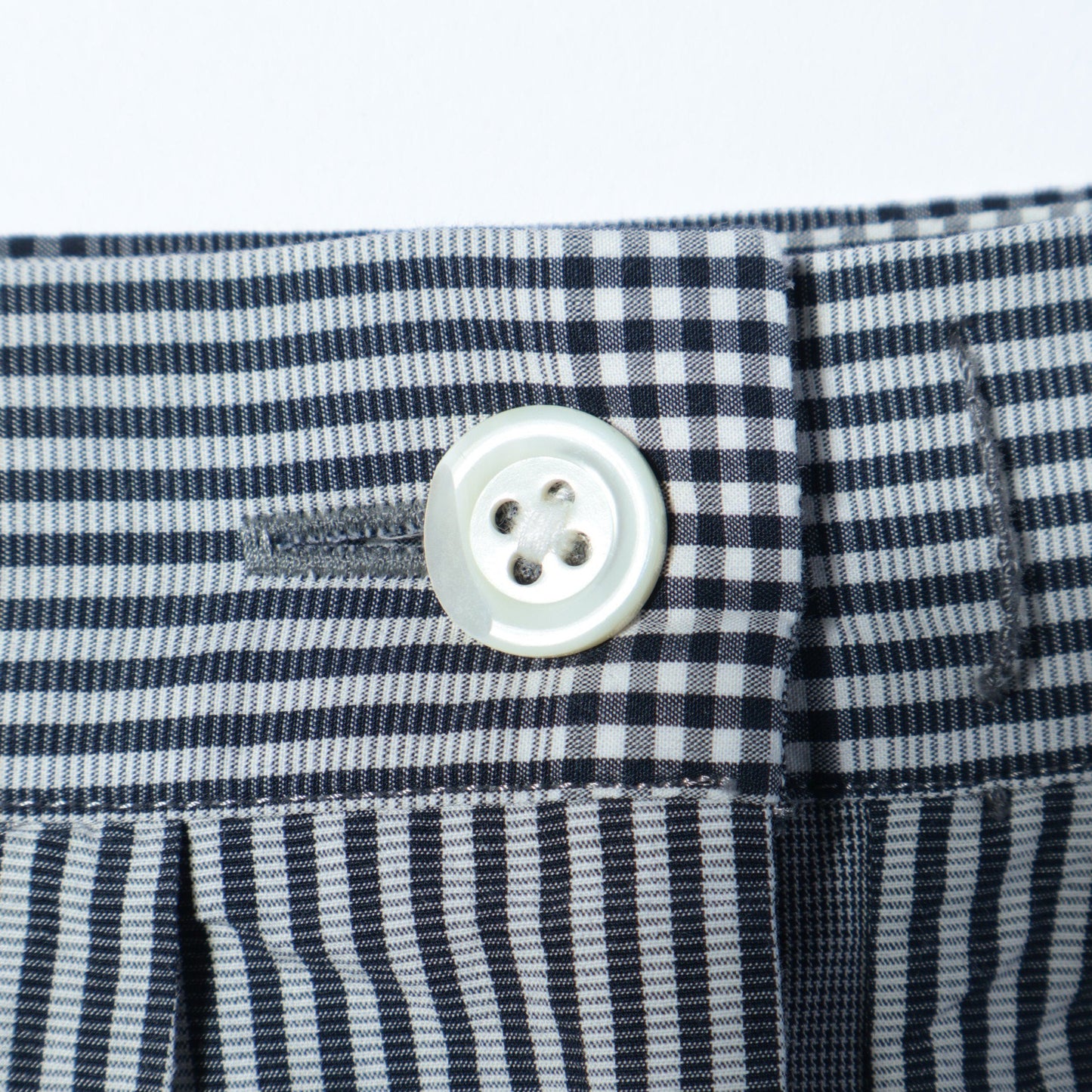 GINGHAM OVERCHECK COTTON SKIRT