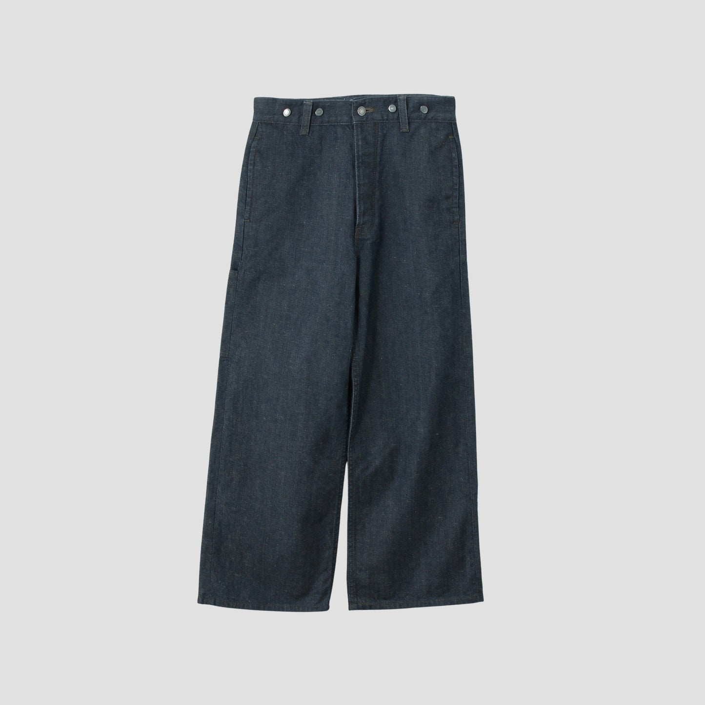 GREY CAST DENIM TROUSERS