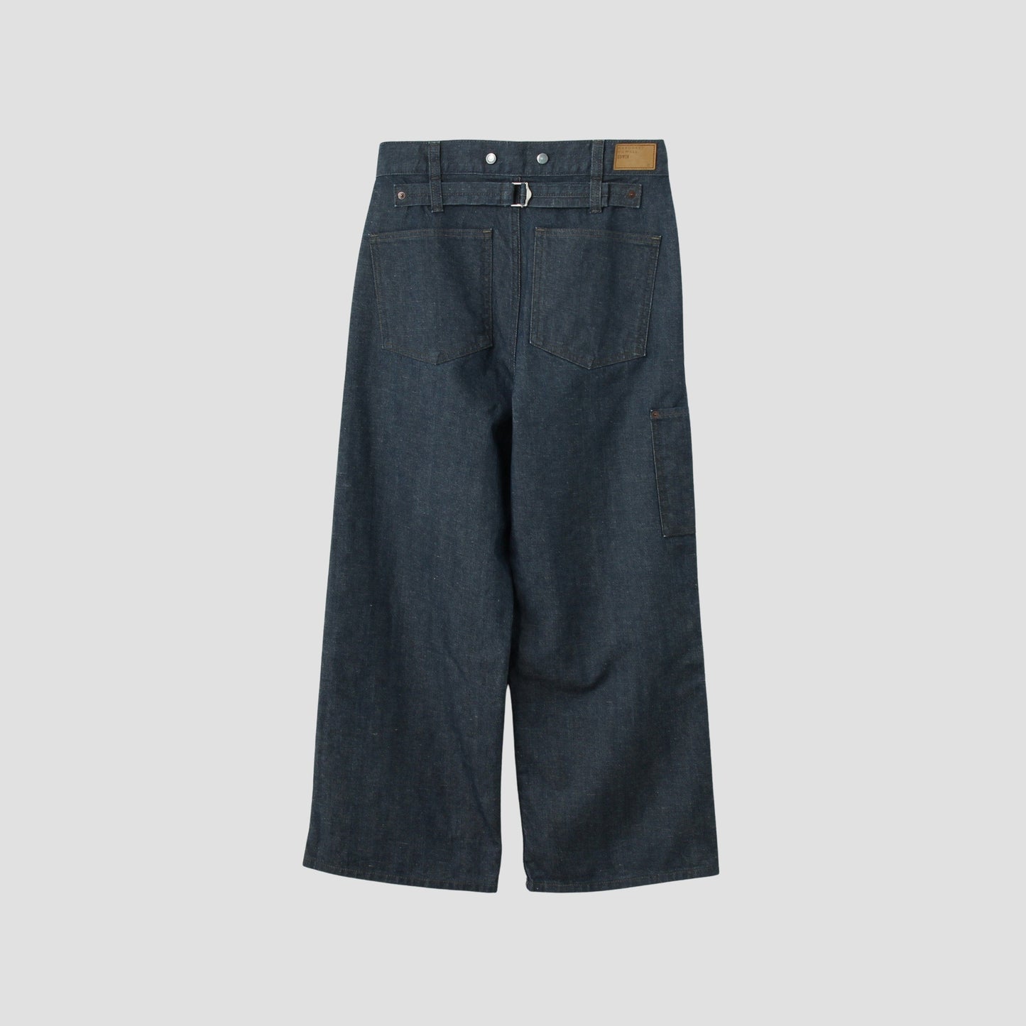 GREY CAST DENIM TROUSERS