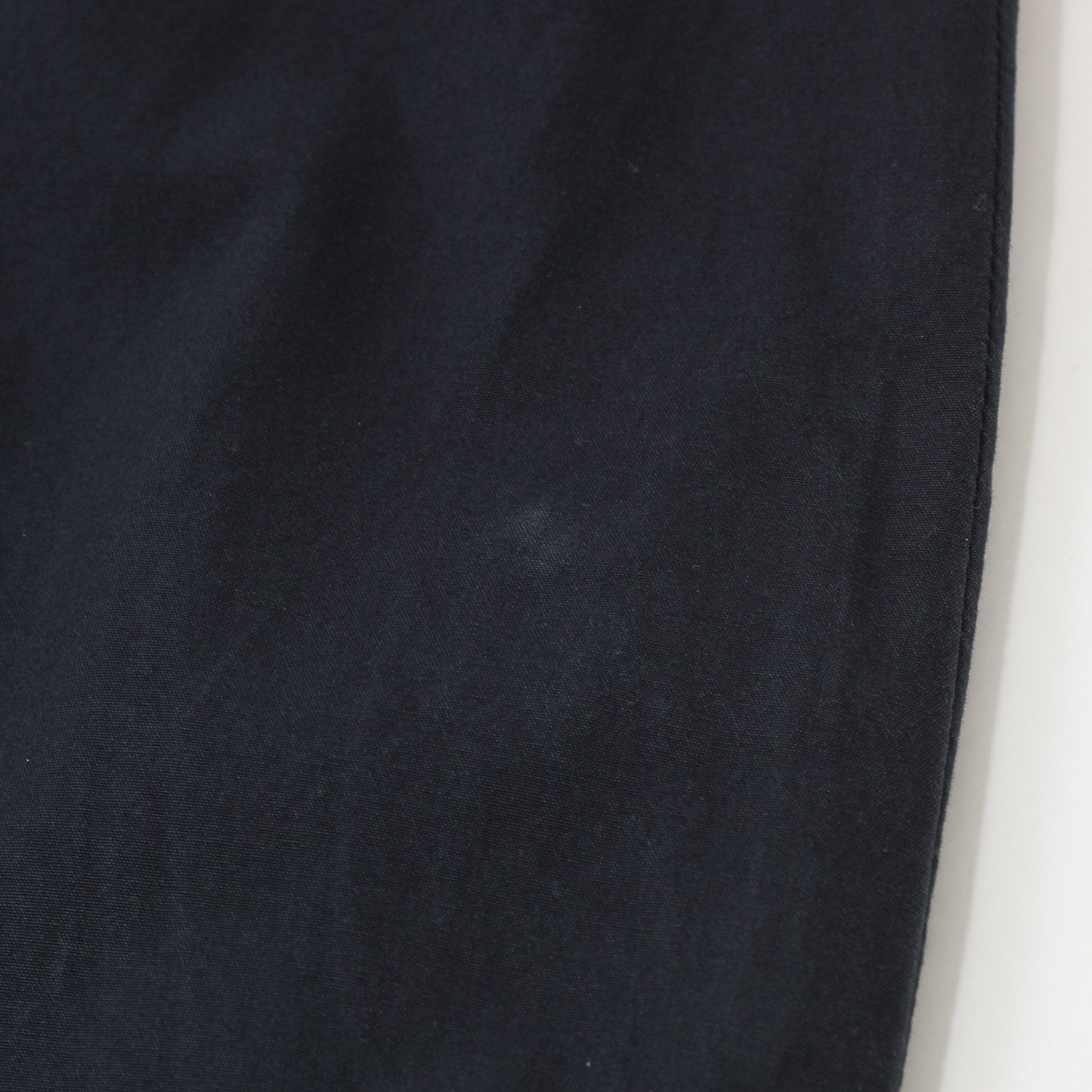 WASHED YARN DYE COTTON POPLIN TROUSERS