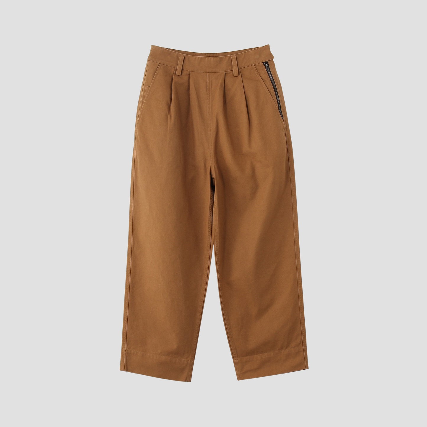 ORGANIC COTTON GABERDINE TROUSERS
