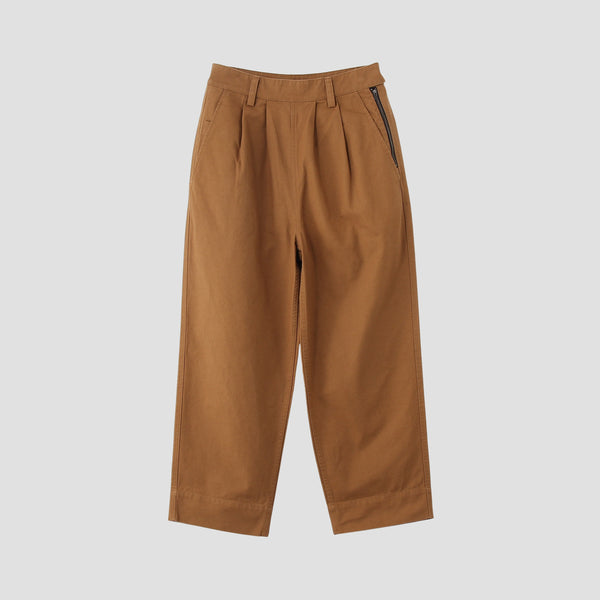 ORGANIC COTTON GABERDINE TROUSERS