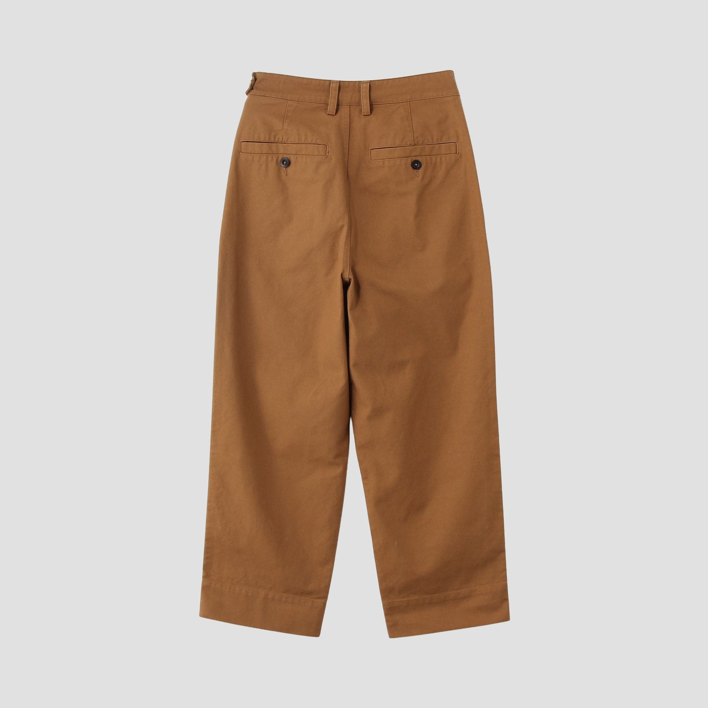 ORGANIC COTTON GABERDINE TROUSERS