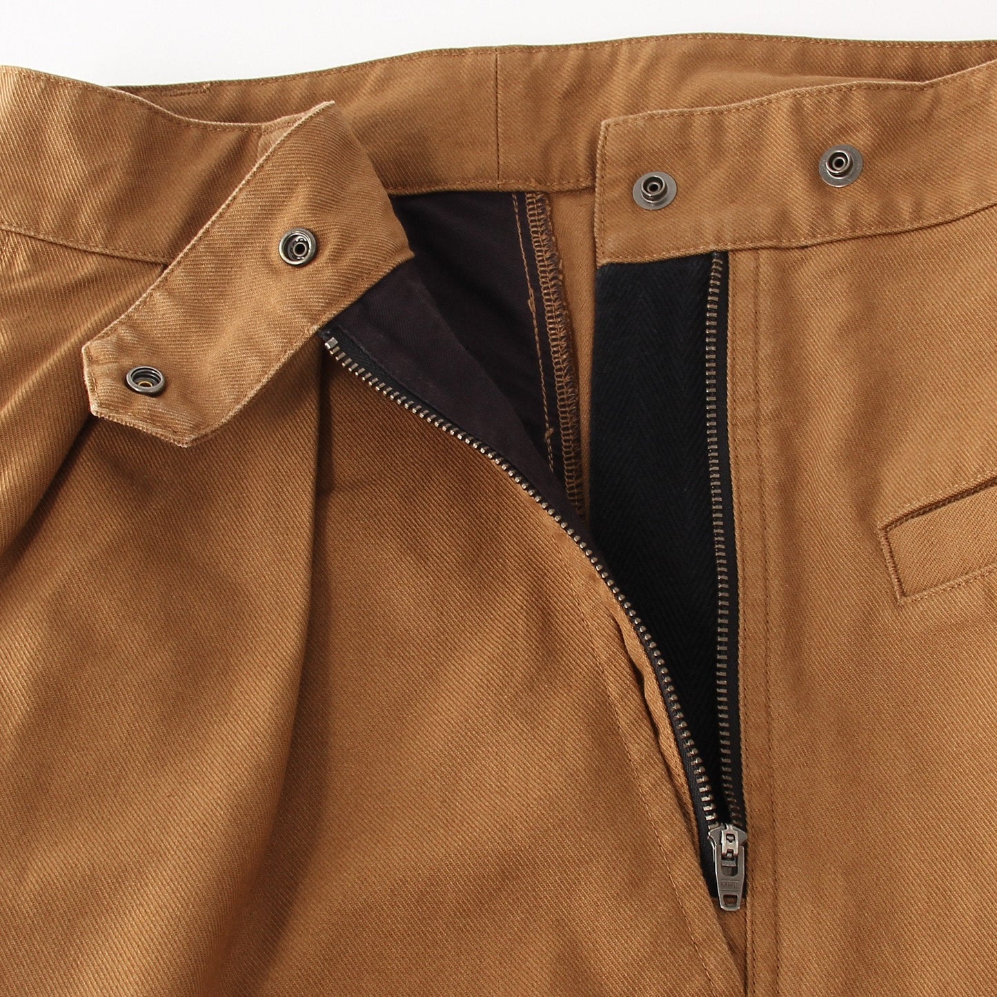 ORGANIC COTTON GABERDINE TROUSERS