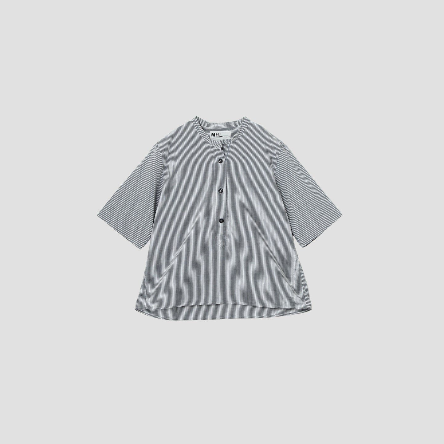 COTTON LINEN STRIPE SHIRT