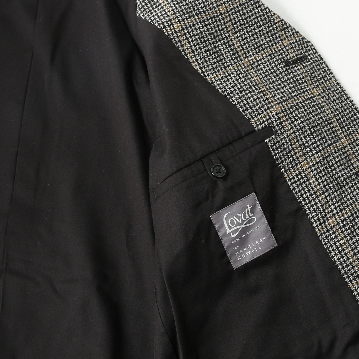 WINDOW PANE CHECK WOOL BLOUSON