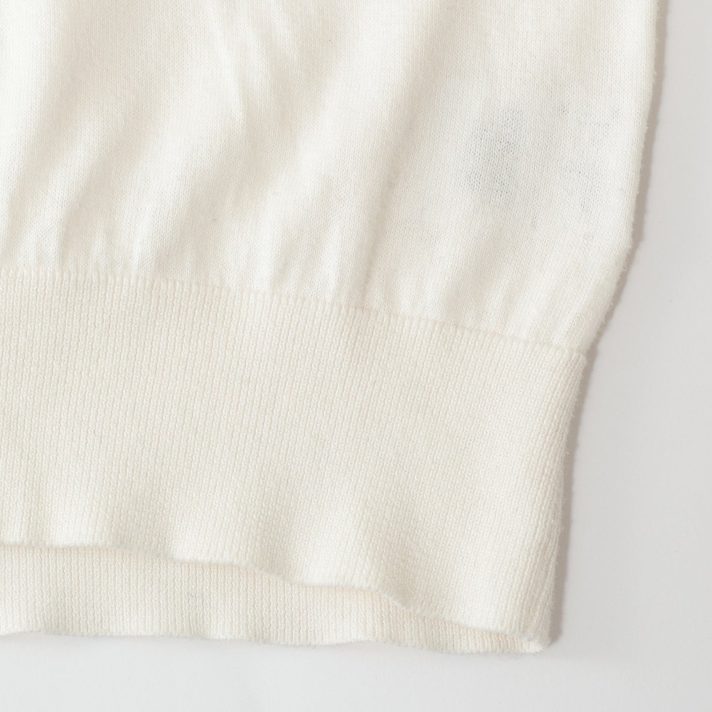 COTTON V NECK JUMPER KNIT