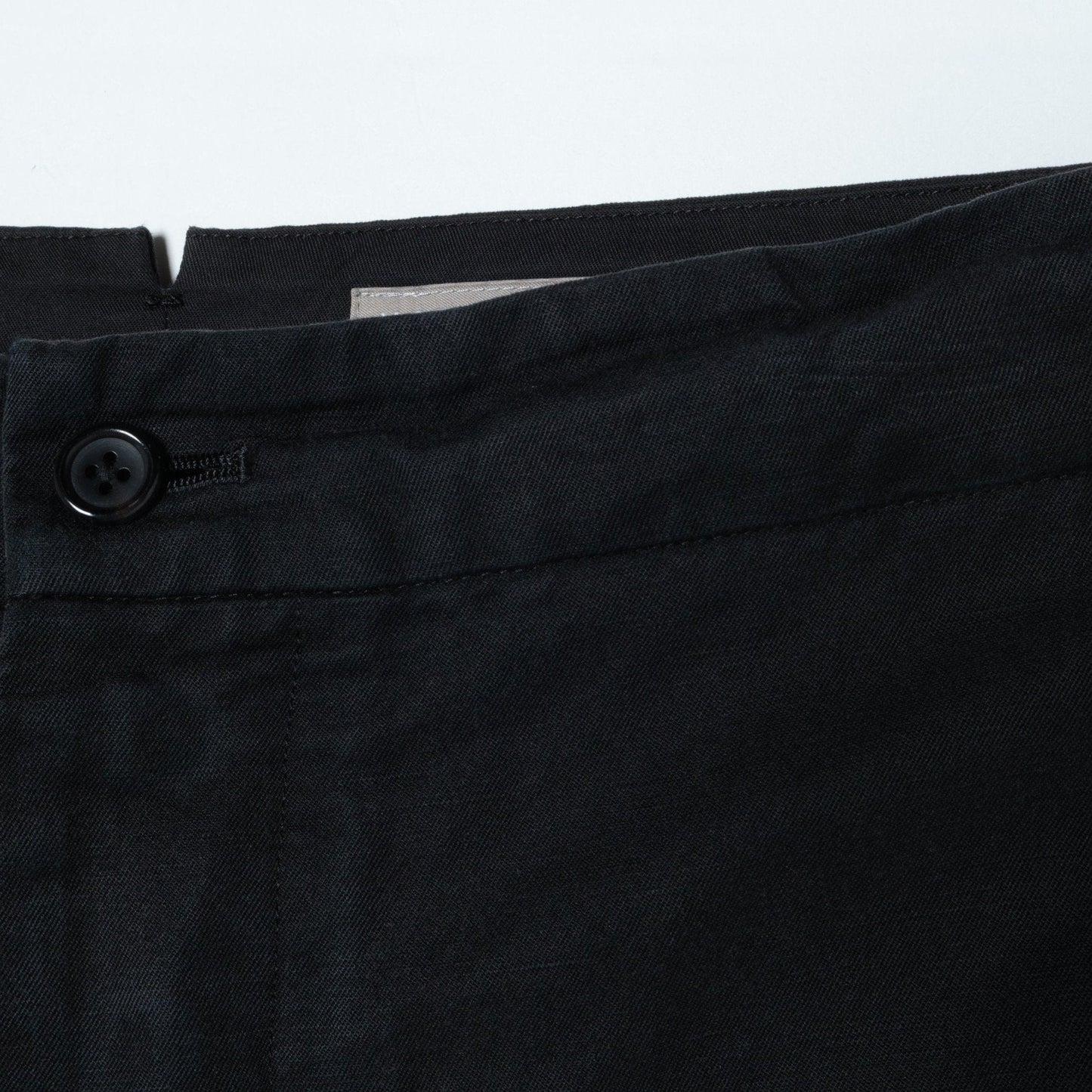 LINEN COTTON TWILL TROUSERS