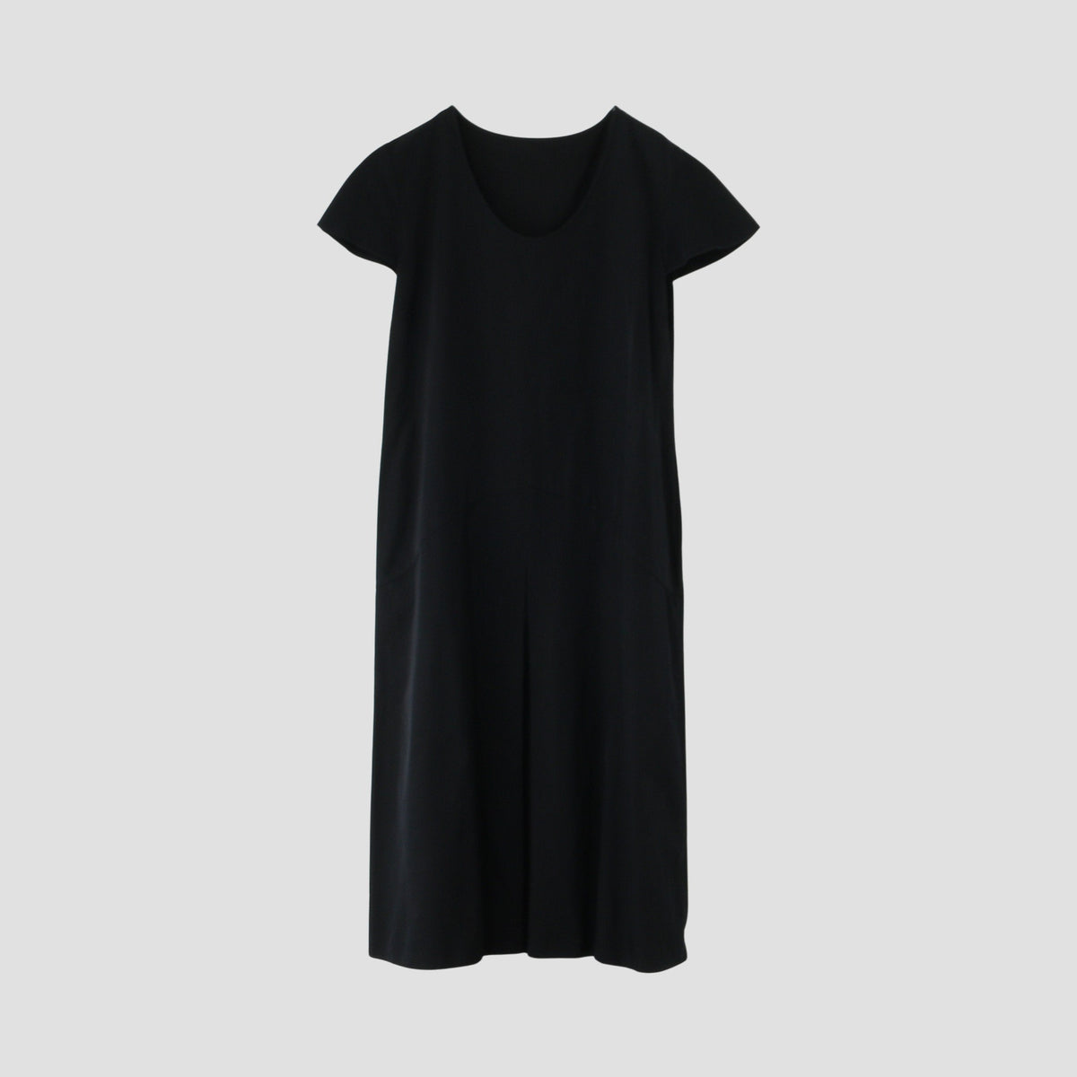 GLAZED COTTON CUPRA DRESS