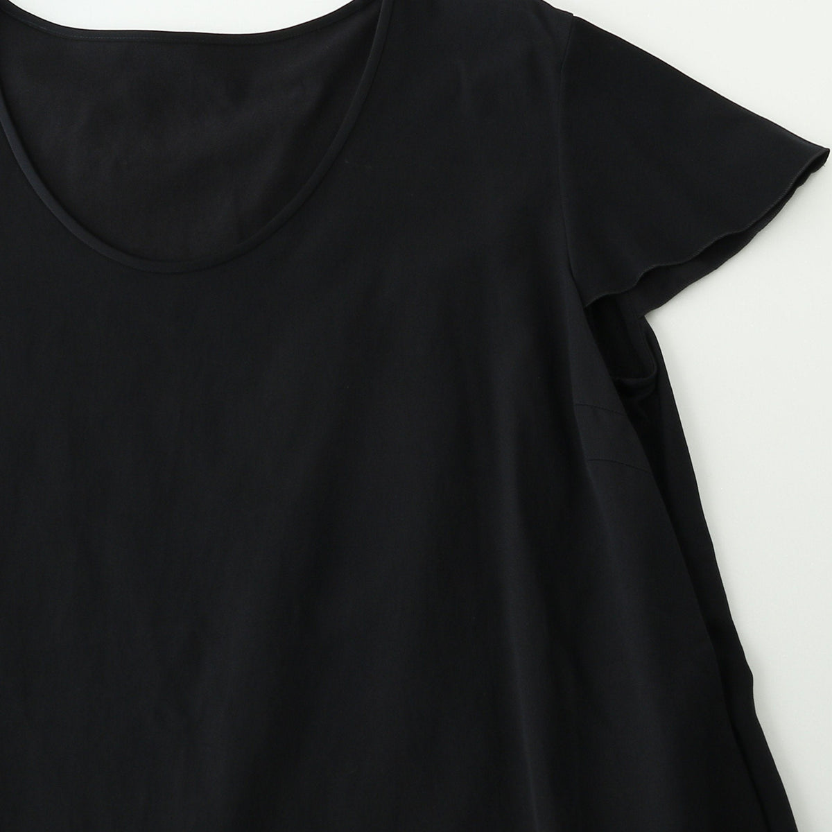 GLAZED COTTON CUPRA DRESS