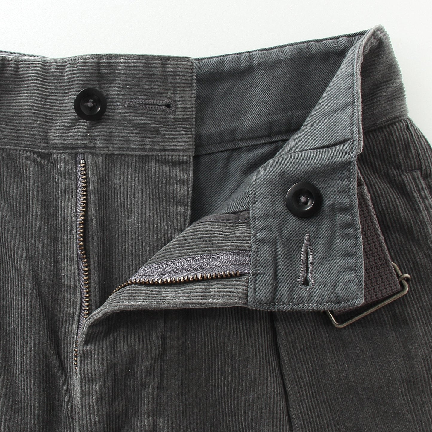 DRY COTTON NEEDLECORD TROUSERS