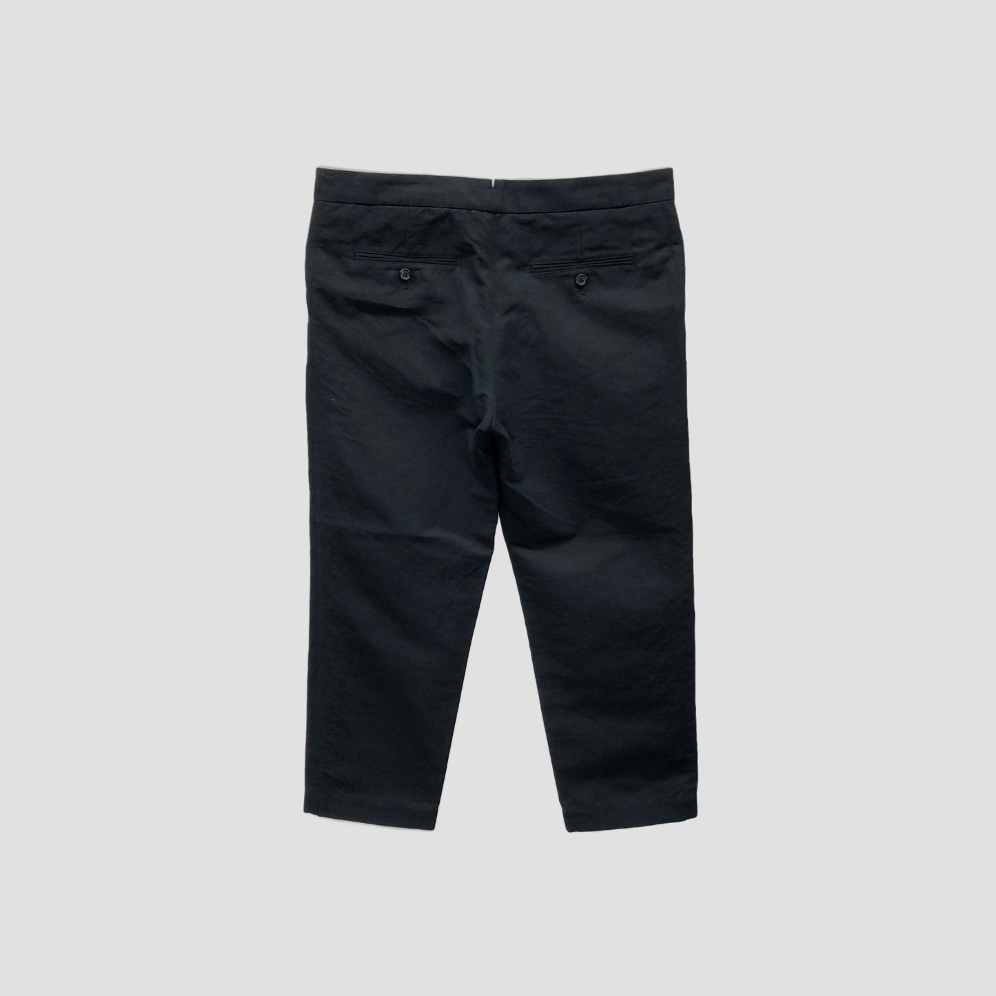 LINEN COTTON TWILL TROUSERS