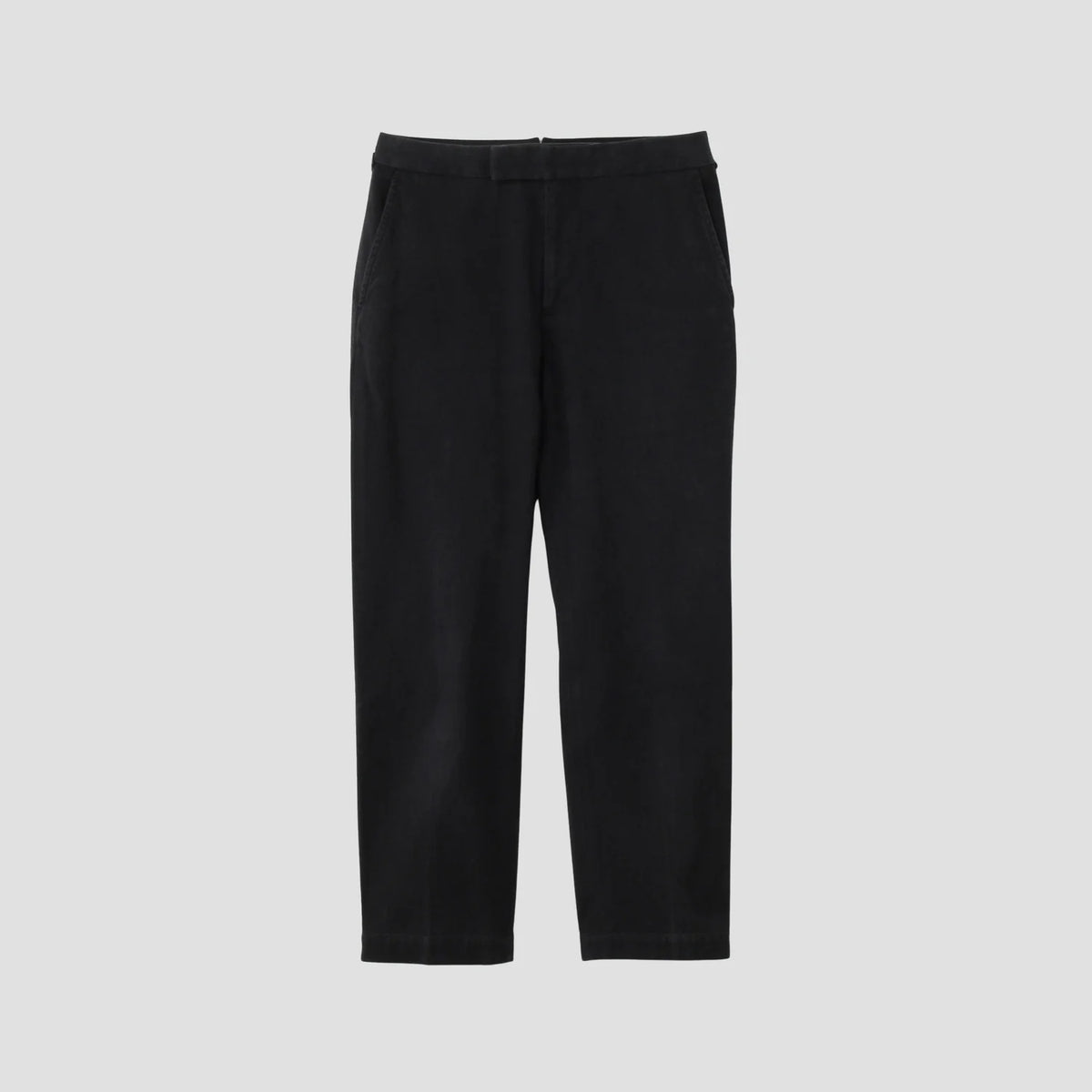 WASHED COTTON TWILL TROUSERS