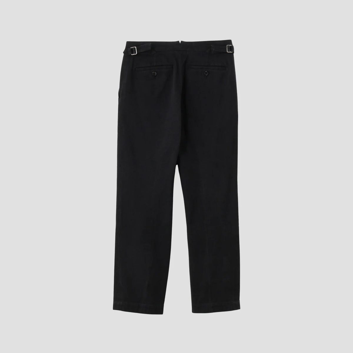WASHED COTTON TWILL TROUSERS