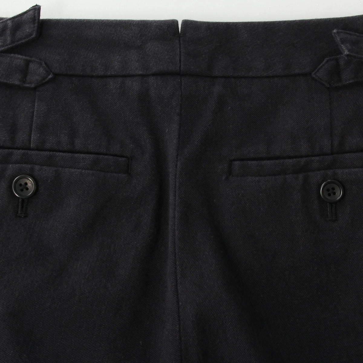 WASHED COTTON TWILL TROUSERS