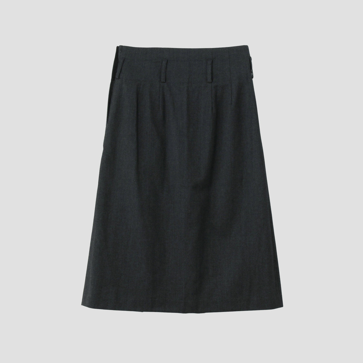 BRUSHED COTTON WOOL SKIRT