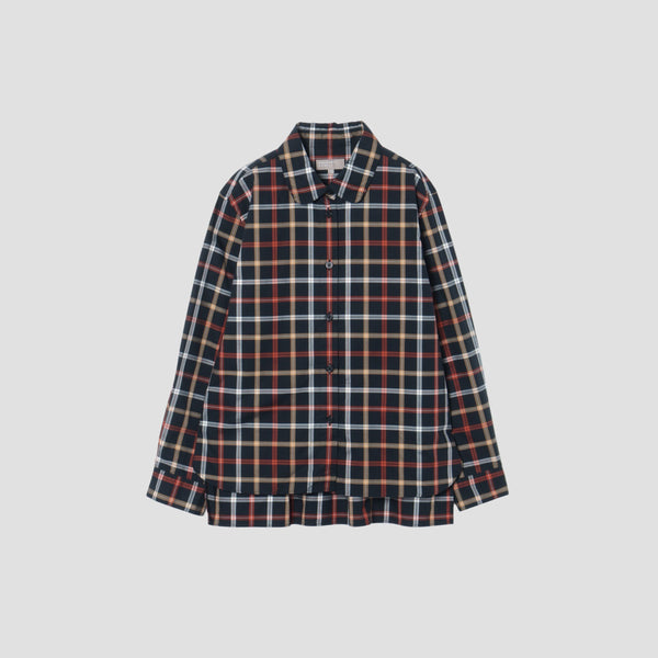 CHECK COTTON WOOL TWILL SHIRT