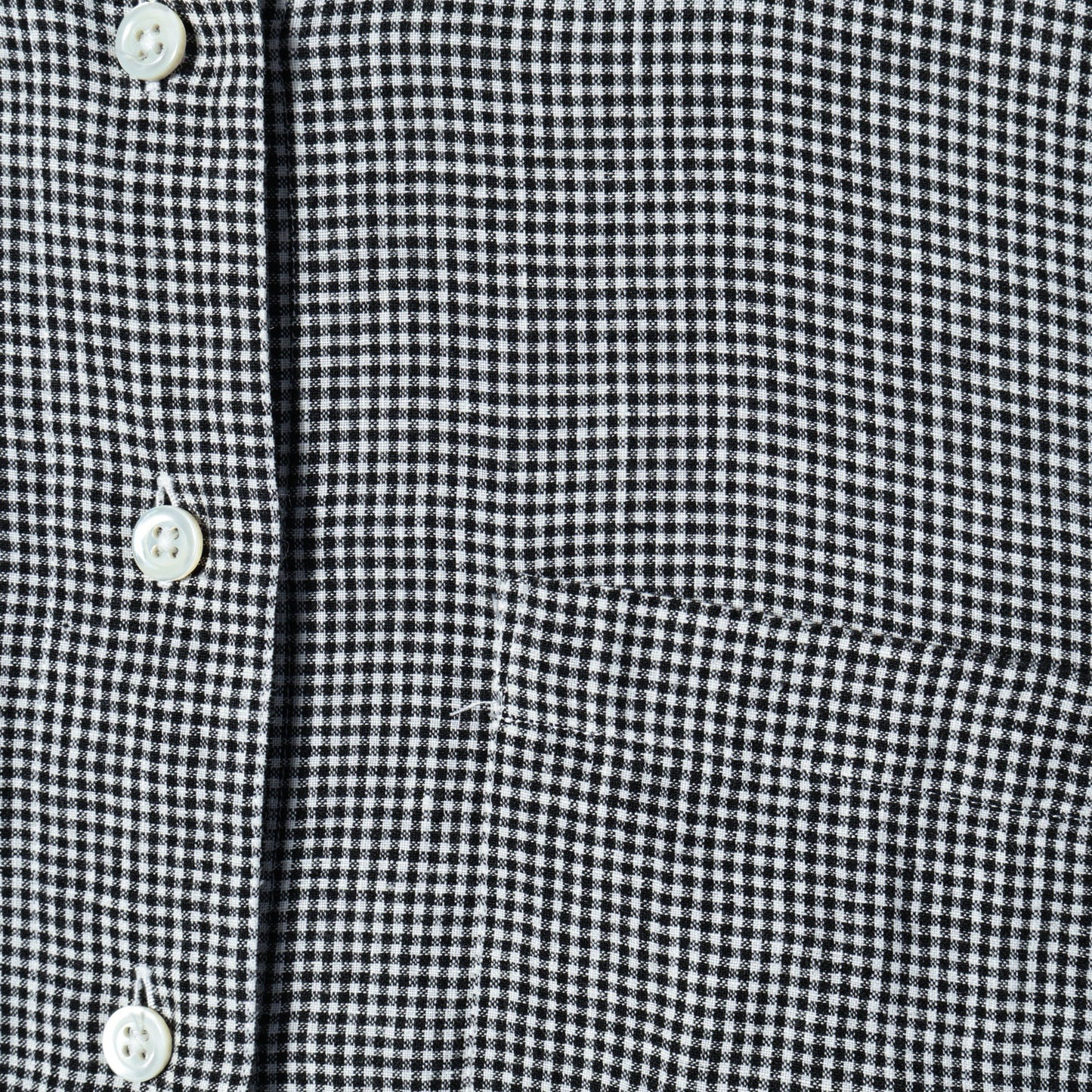 BLACK&WHITE SHIRTING LINEN DRESS