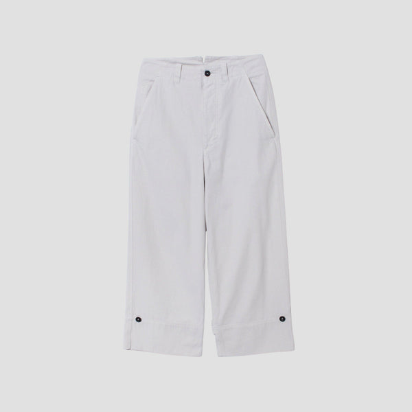RAISED COTTON TWILL TROUSERS