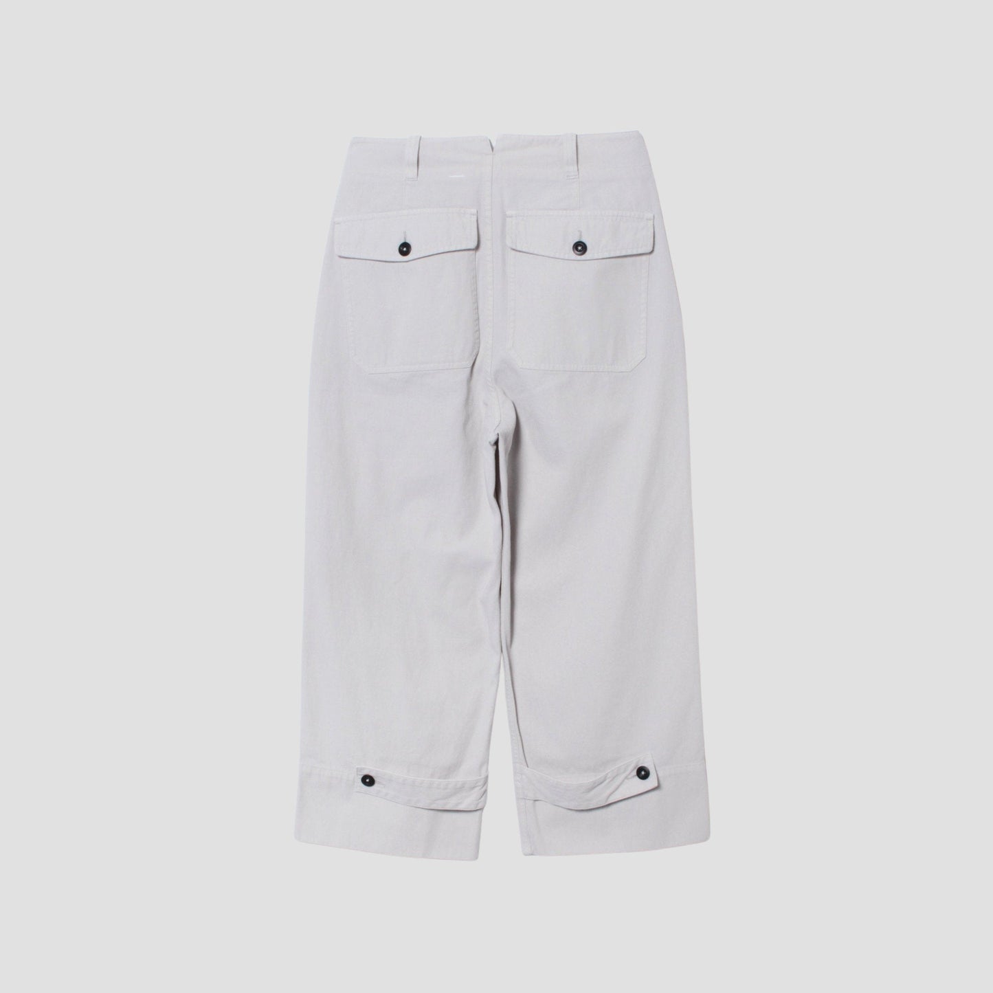 RAISED COTTON TWILL TROUSERS